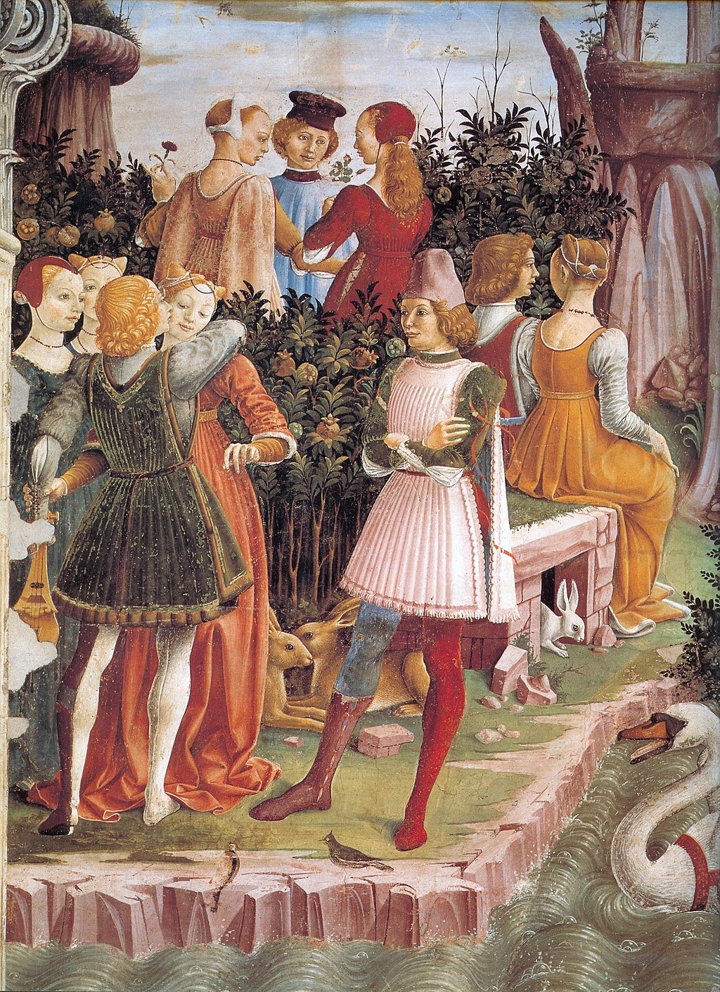 Figure 15: (V3_8c) Detail from Francesco del Cossa, Allegory of April