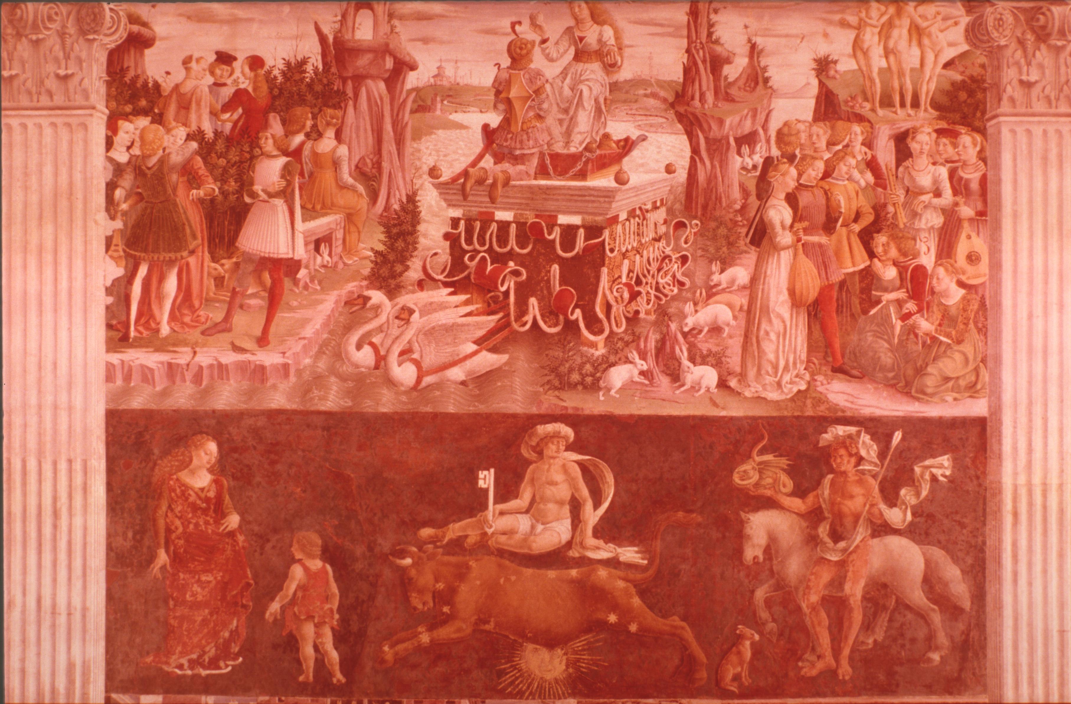 Figure 10: (V3_8b) Detail from Francesco del Cossa, Allegory of April