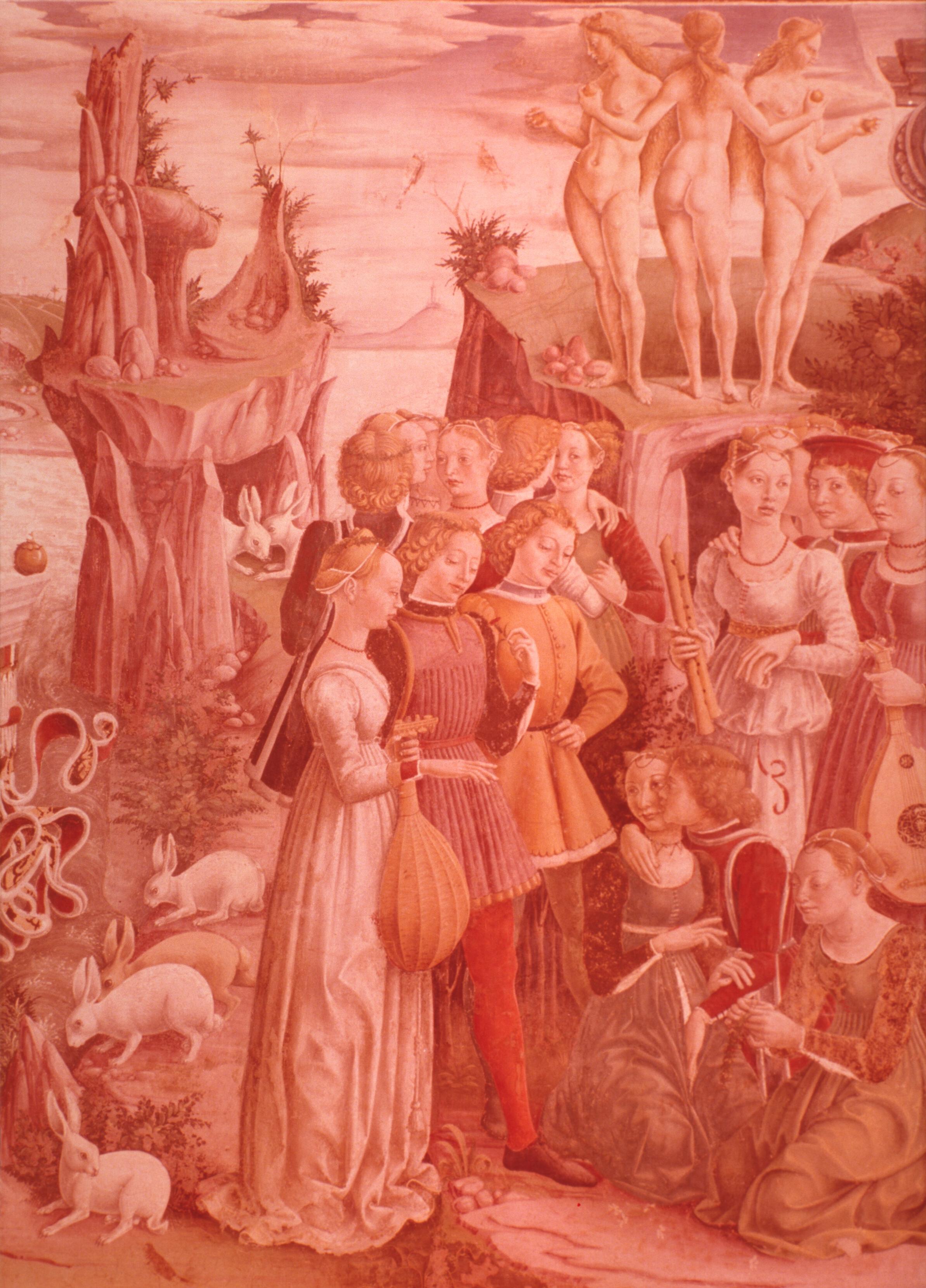 Figure 13: (V3_8d) Detail from Francesco del Cossa, Allegory of April