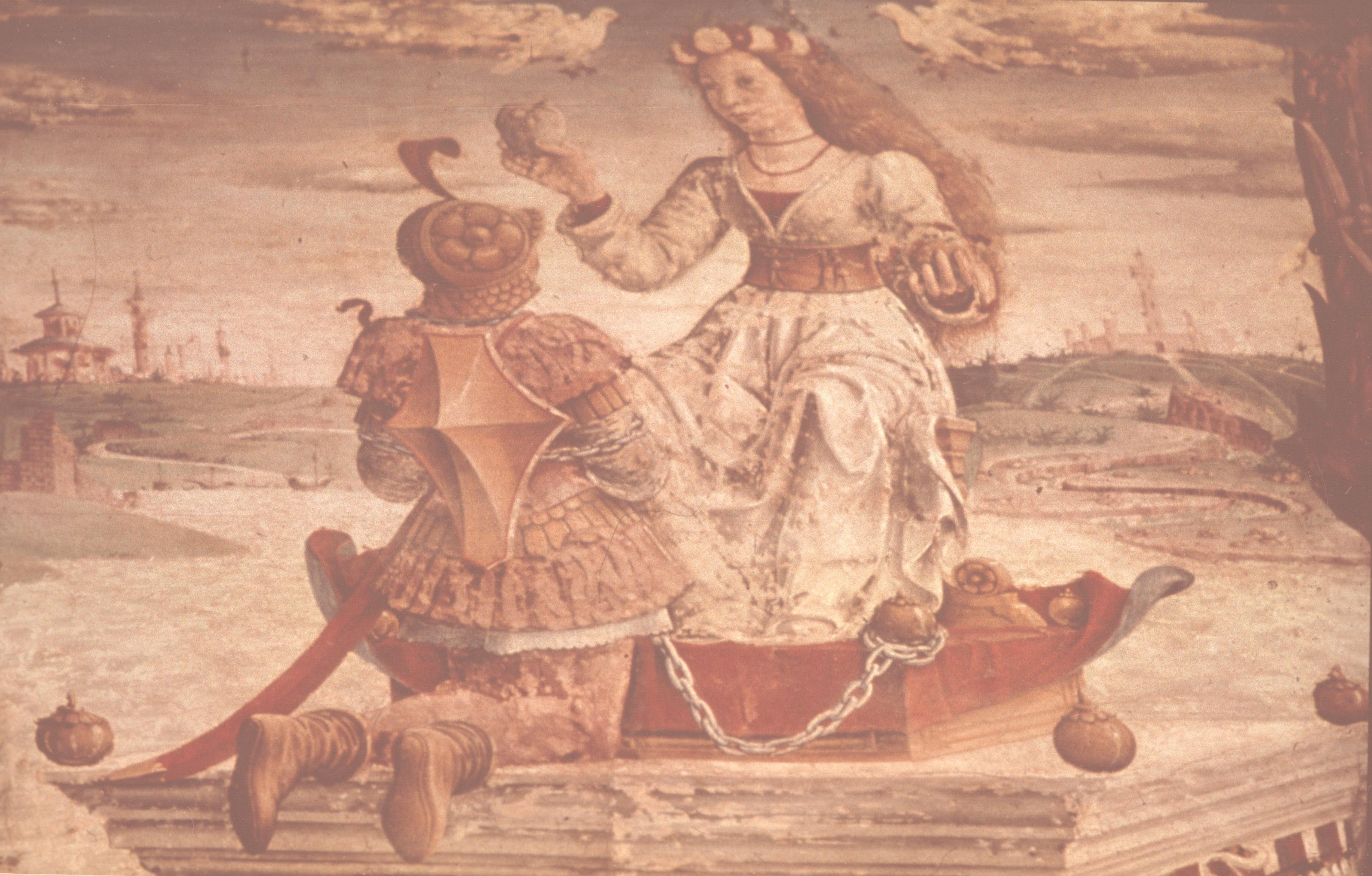 Figure 14: (V3_13) Detail from Francesco del Cossa, Allegory of April