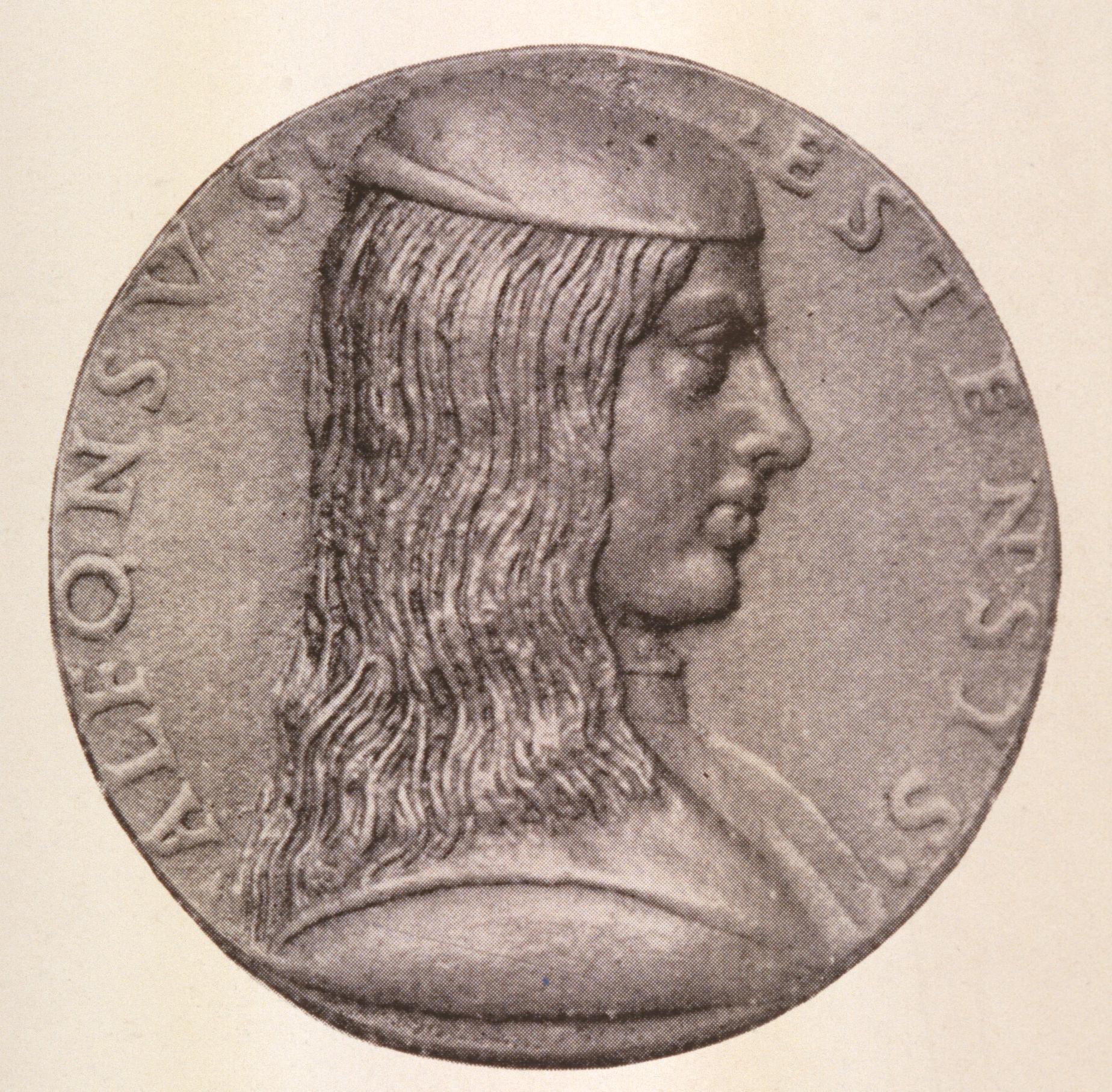 Figure 18: (V3_17) Niccolò di Forzore Spinelli, Portrait medal of Alfonso d’Este, 1492, Bargello Museum