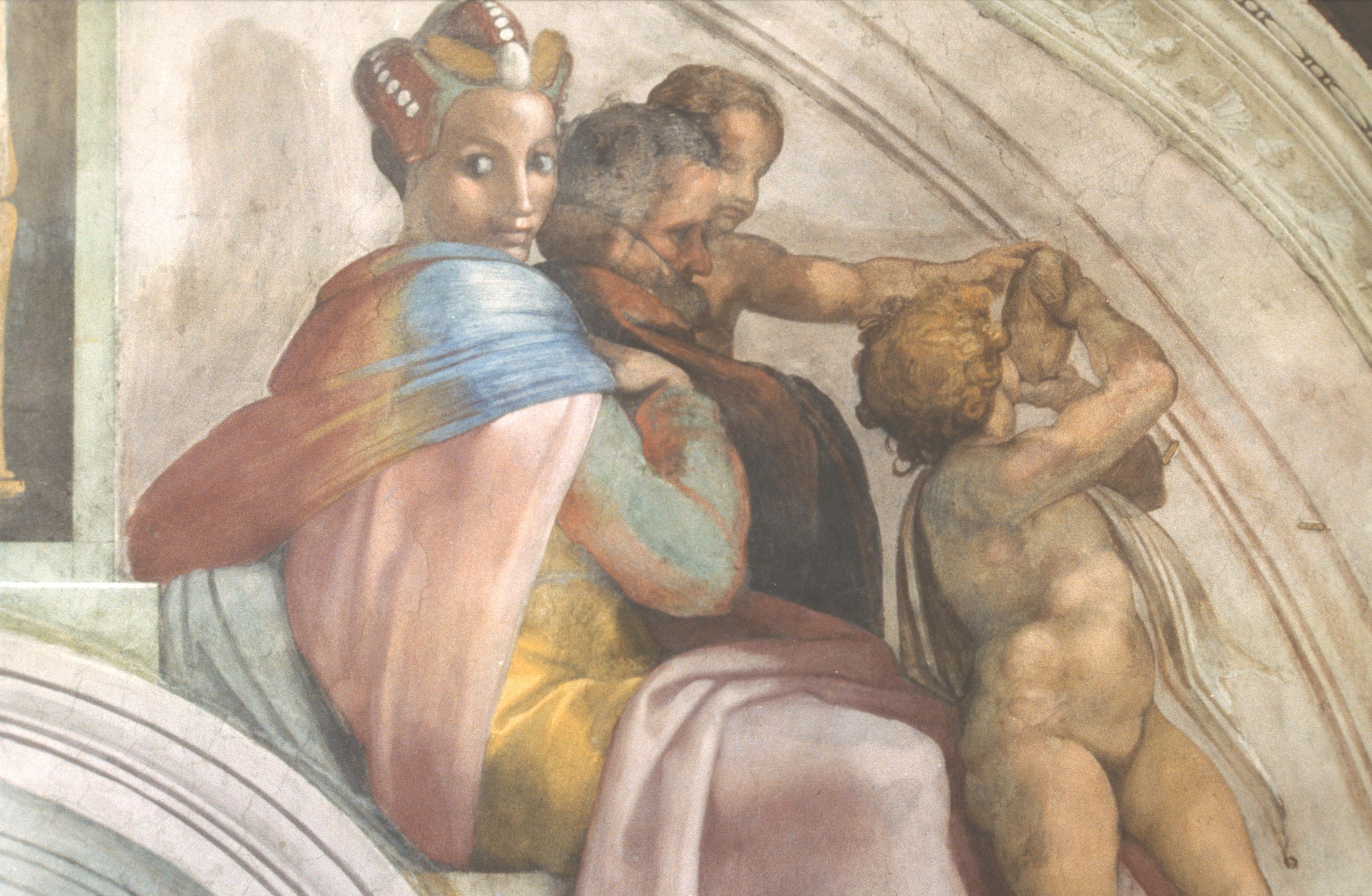 Figure 13: (V4_13) Michelangelo, Lunette of the ancestors of Christ, Sistine Chapel