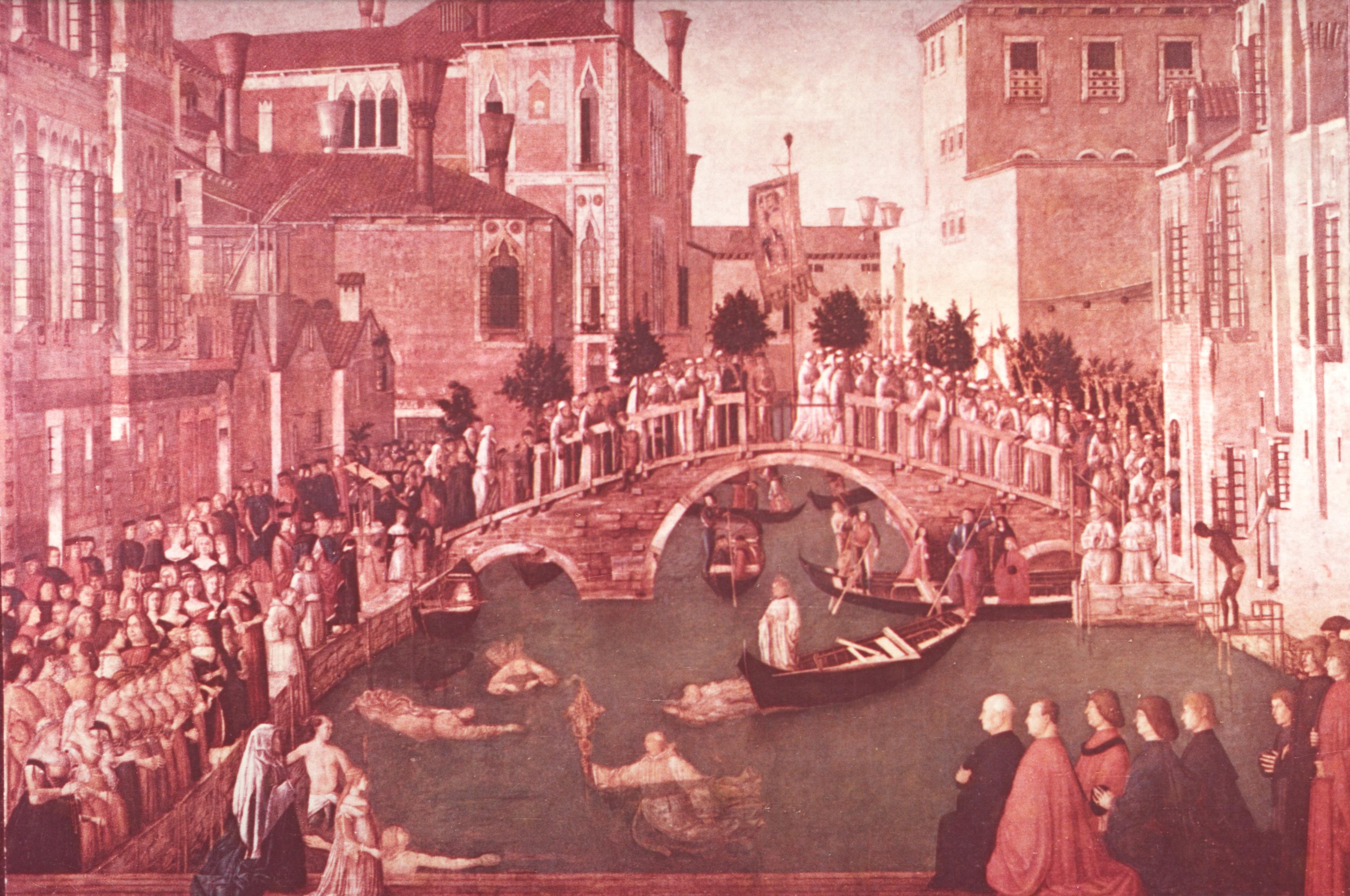 Figure 2: (V4_2) Gentile Bellini, Miracle of the Cross at the Bridge of S. Lorenzo, Gallerie dell’Accademia