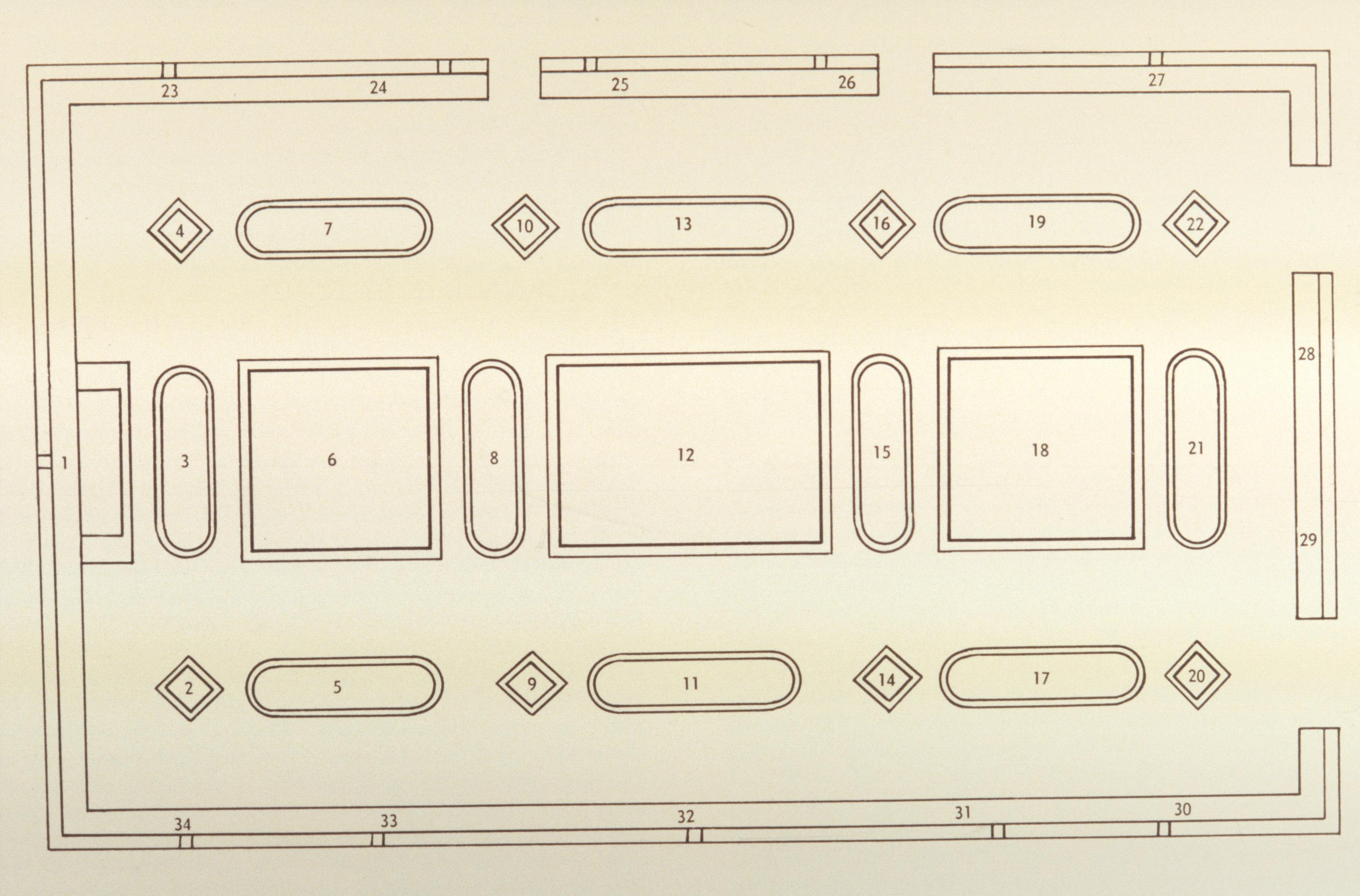 Figure 21: (V4_21) Diagram of the ceiling, Sala Superiore