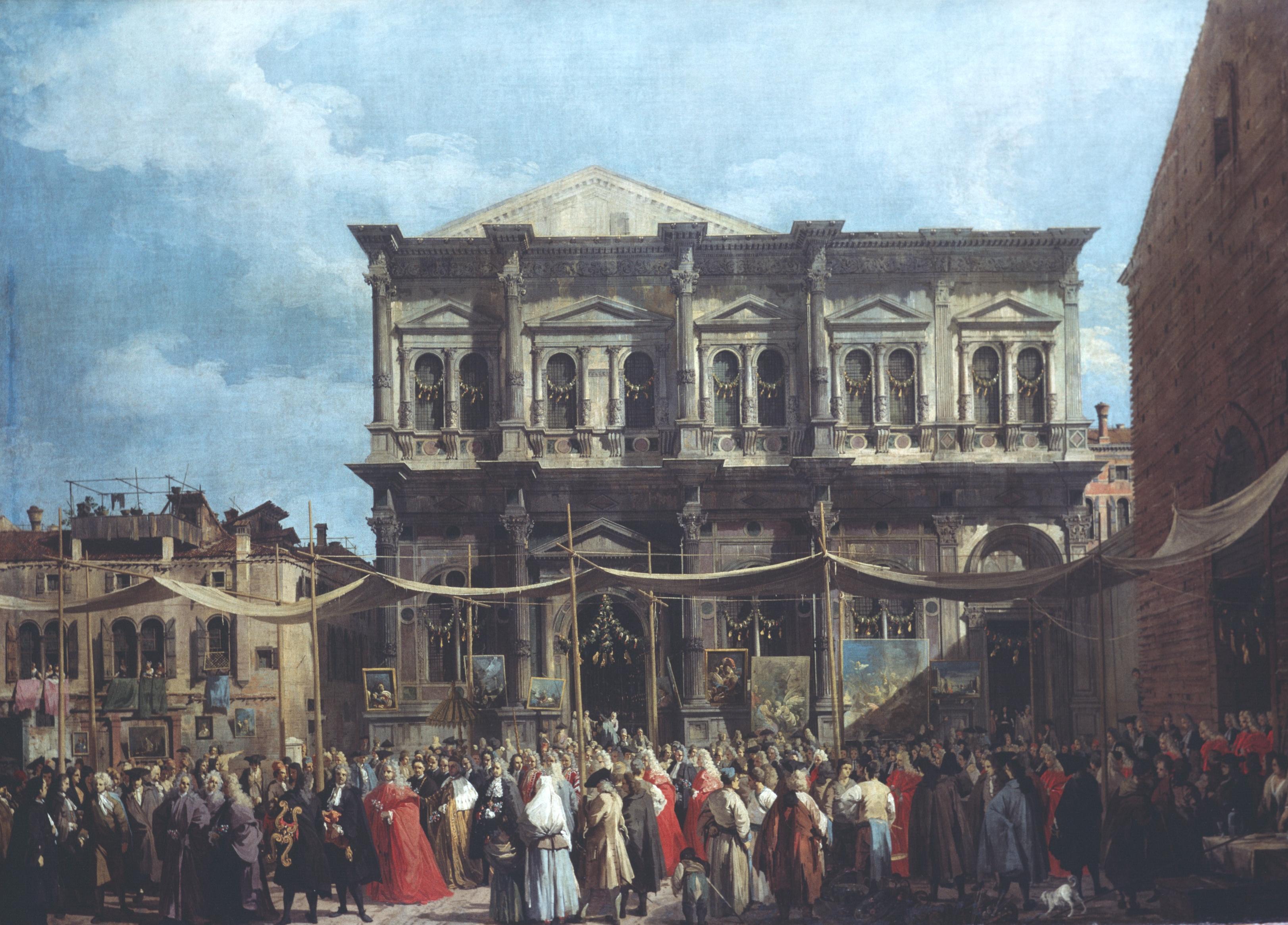 Figure 7: (V4_7) Canaletto, The Feast Day of Saint Roch, National Gallery