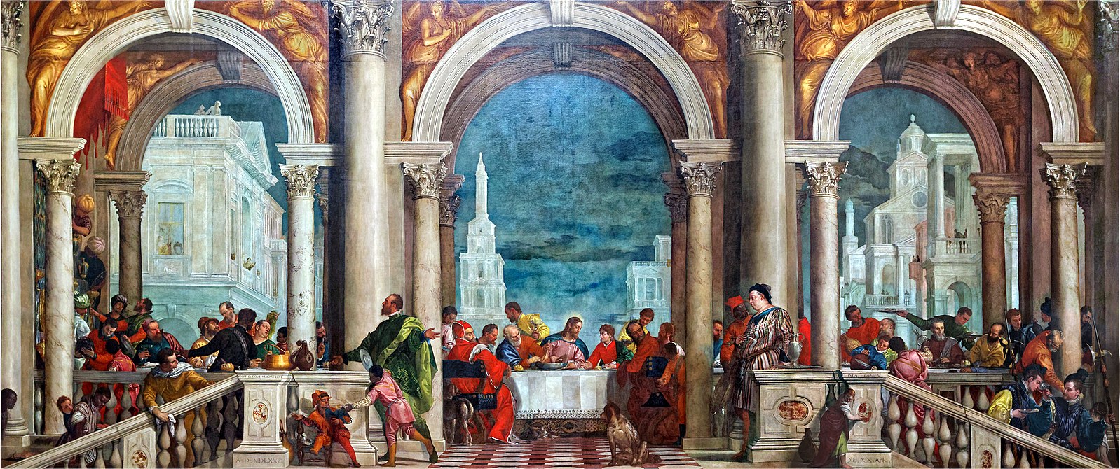 Figure 1: (V5_1) Veronese, The Feast in the House of Levi, Gallerie dell’Accademia