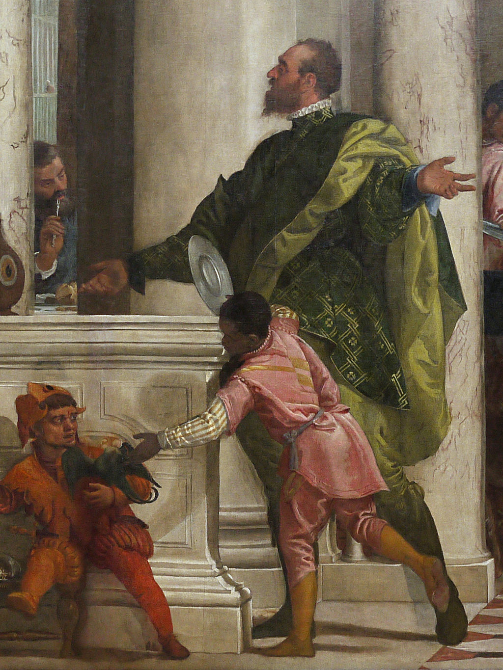Figure 2: (V5_2) Detail from Veronese, The Feast in the House of Levi