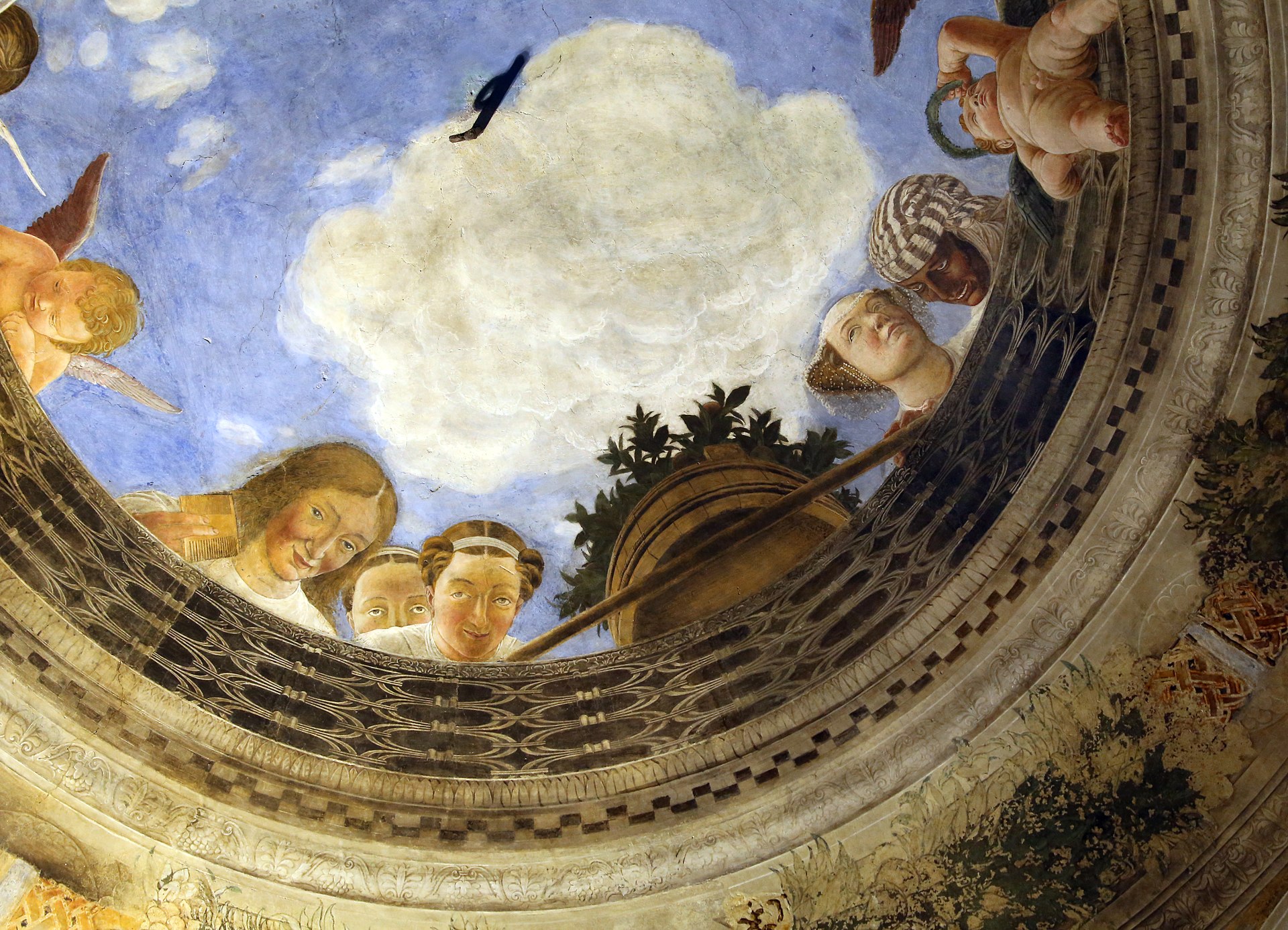 Figure 9: (V5_9) Mantegna, Detail from ceiling fresco, Camera degli Sposi