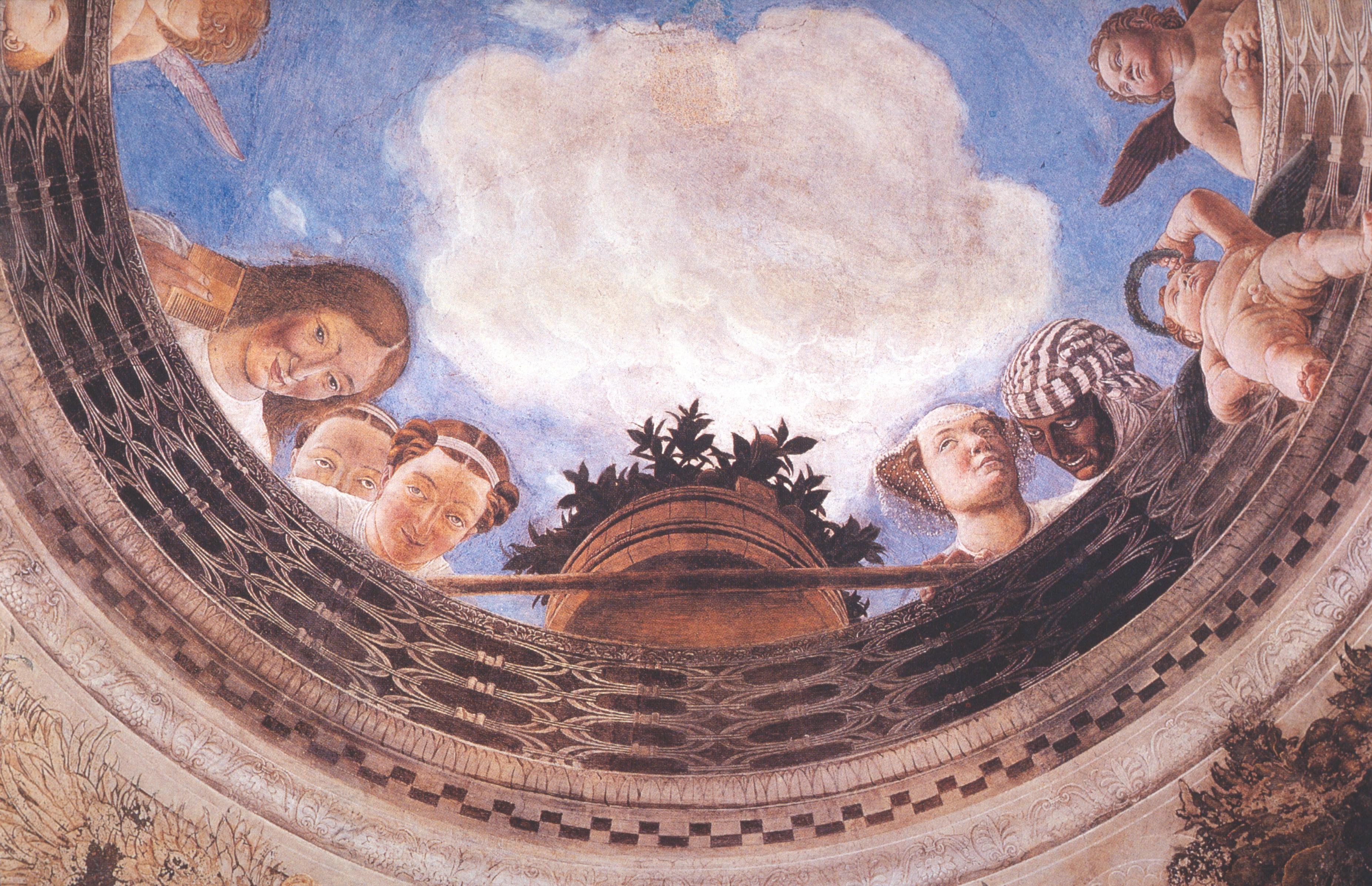 Figure 9: (V5_9) Mantegna, Detail from ceiling fresco, Camera degli Sposi