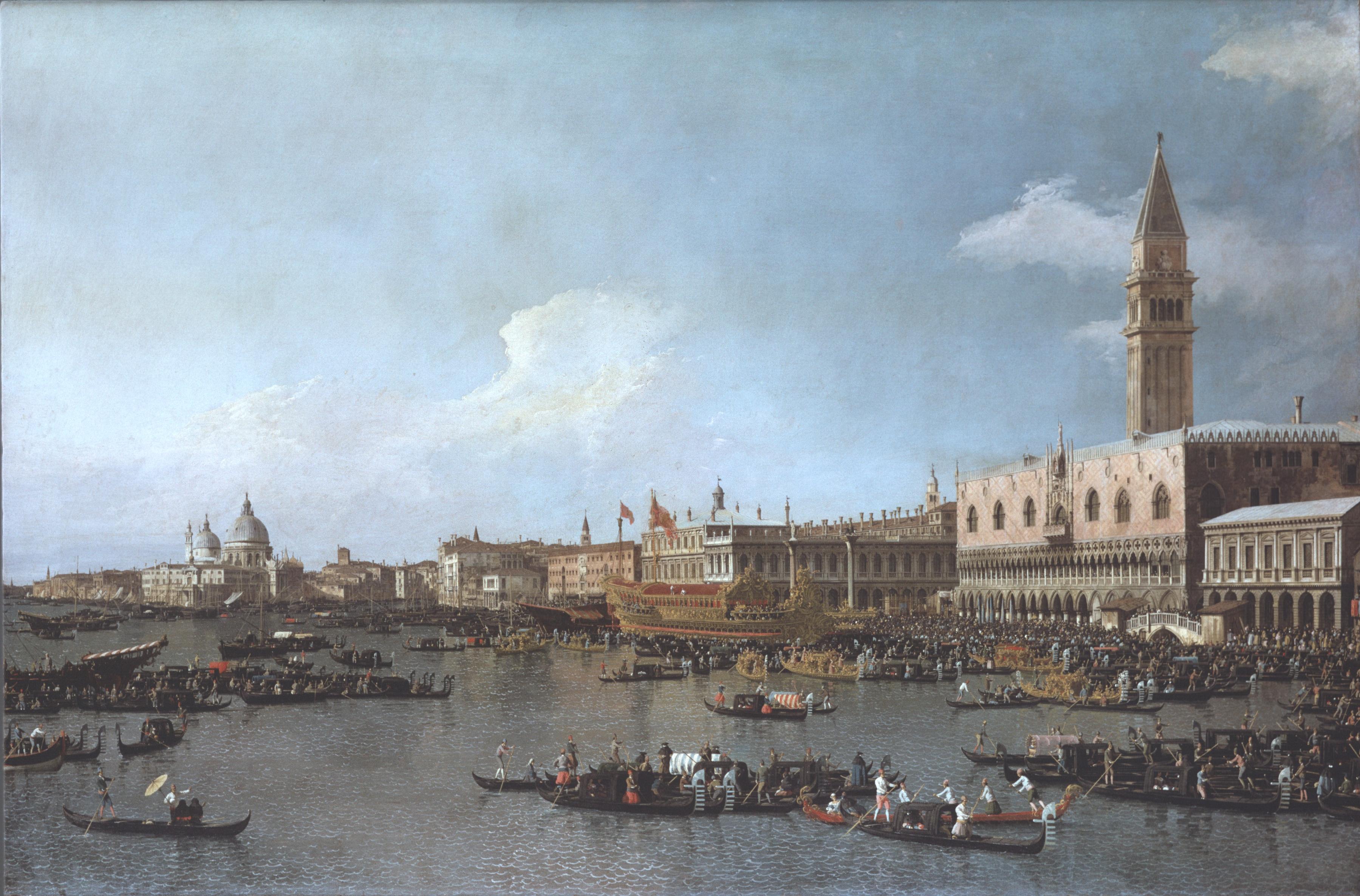 Figure 1: (V6_1) Canaletto, The Basin of San Marco on Ascension Day, National Gallery