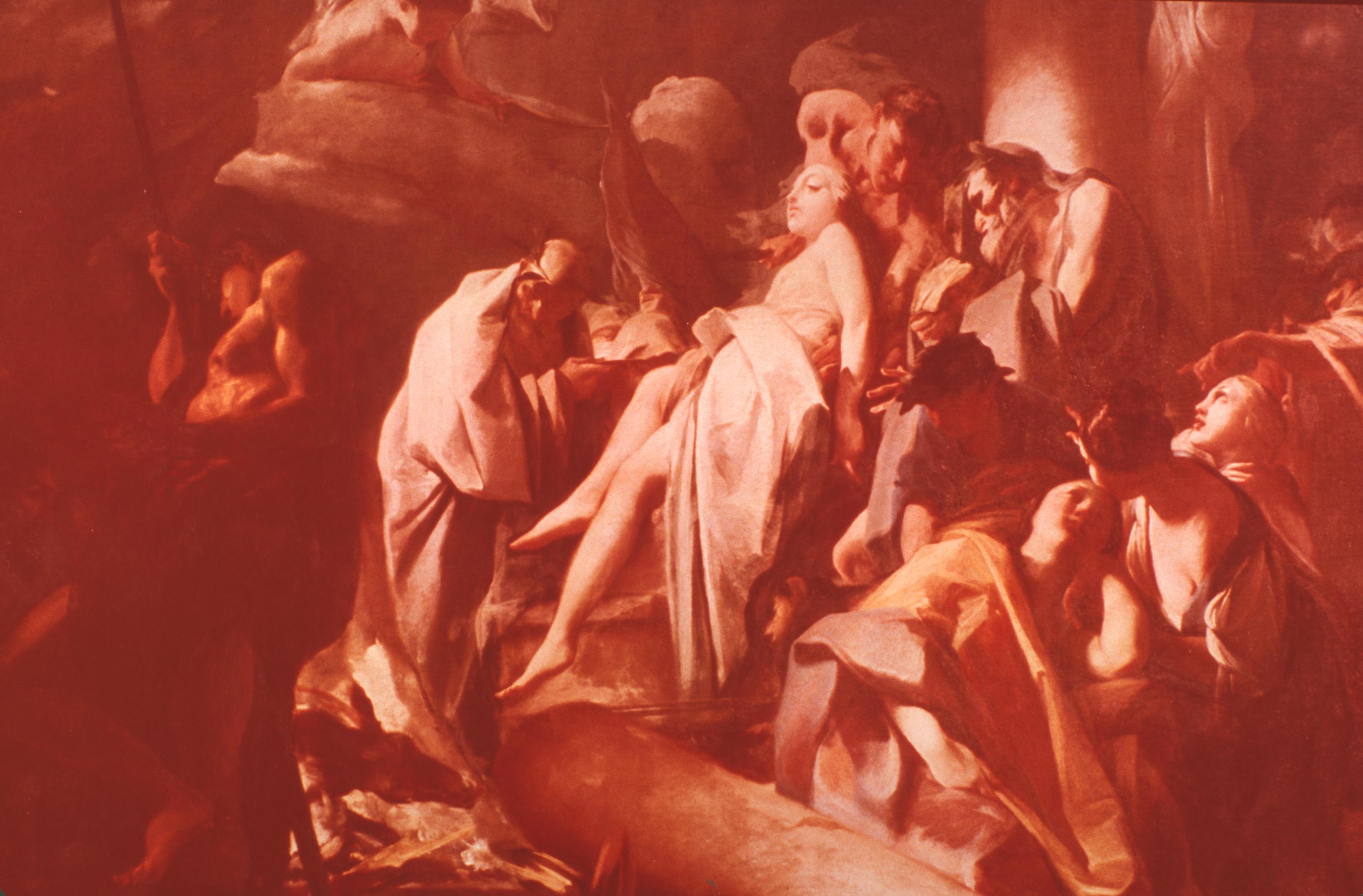 Figure 10: (V6_10) Federico Bencovich, The Sacrifice of Iphigenia, Schloss Weißenstein
