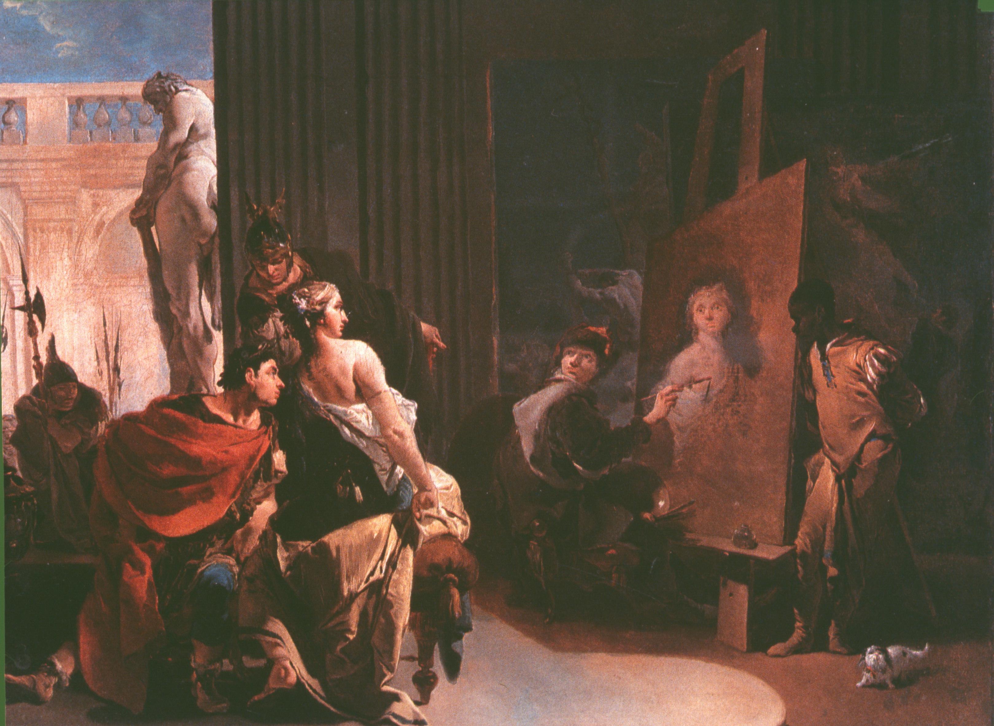 Figure 15: (V6_15) Tiepolo, Alexander the Great and Campaspe in the Studio of Apelles, Montreal Museum of Fine Arts