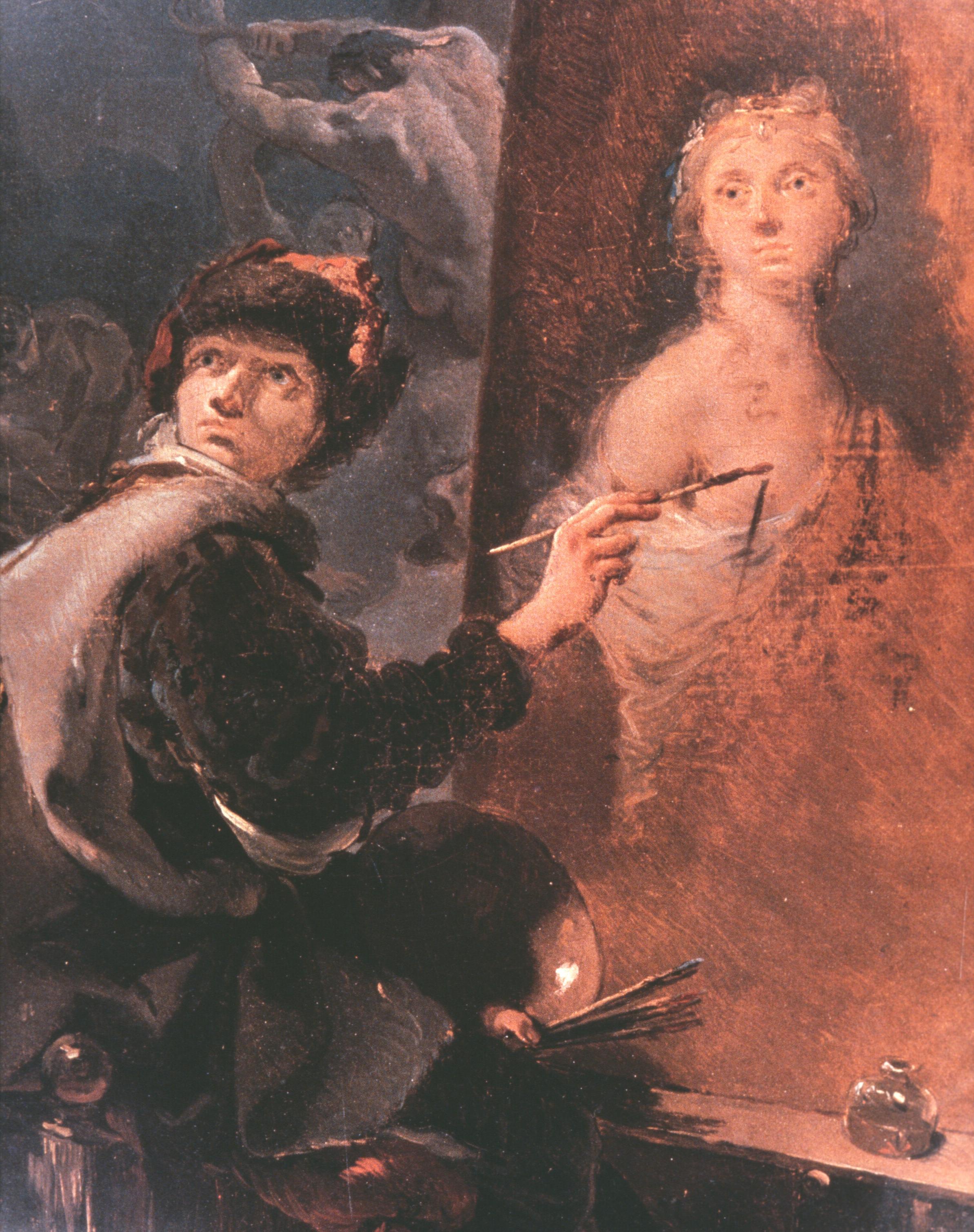 Figure 16: (V6_16a) Detail from Tiepolo, Alexander the Great and Campaspe in the Studio of Apelles