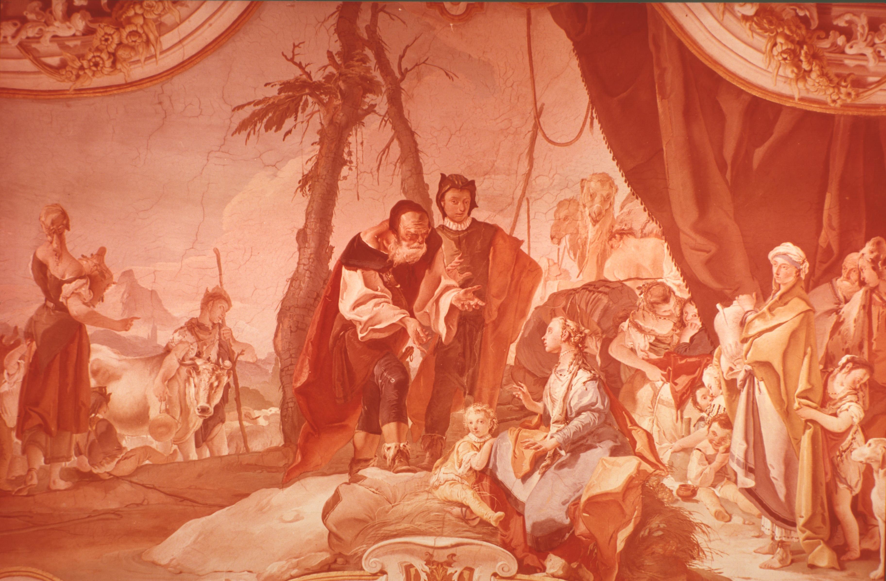 Figure 45: (V6_43) Tiepolo, Rachel Hiding the Idols from Her Father Laban in context, Palazzo Arcivescovile, Udine