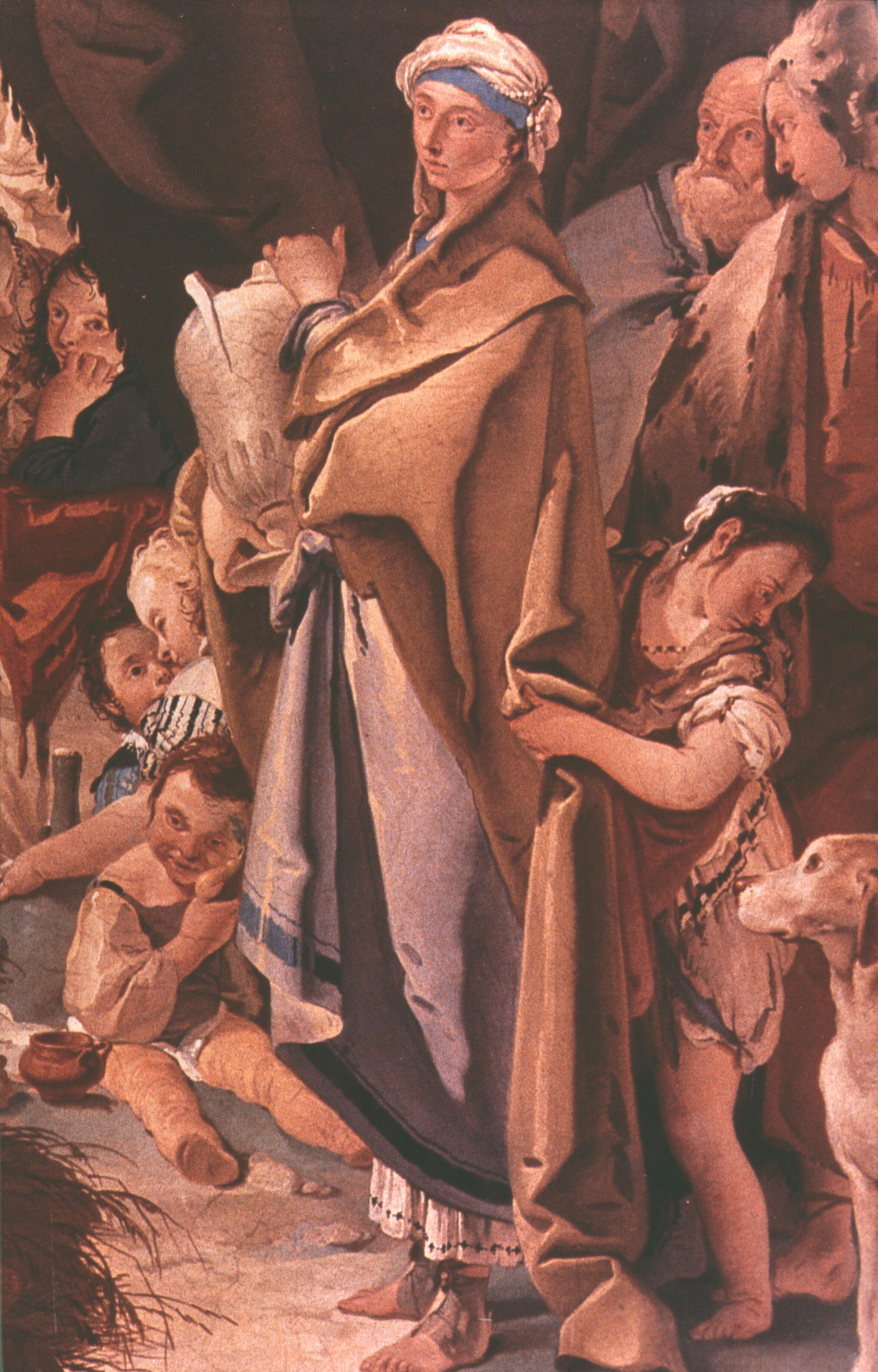Figure 46: (V6_44) Detail from Tiepolo, Rachel Hiding the Idols from Her Father Laban