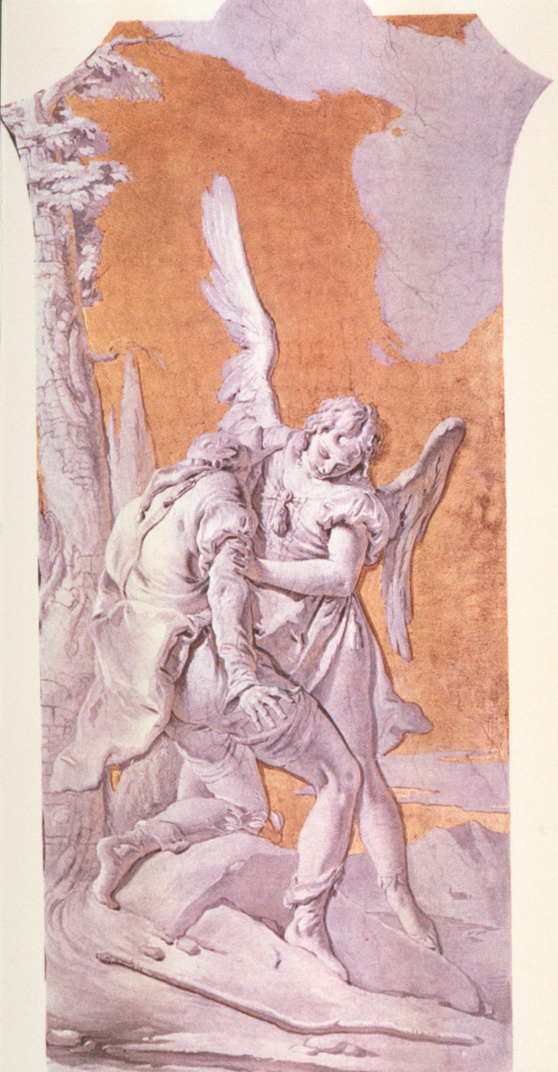 Figure 48: (V6_46) Tiepolo, Jacob Wrestling with the Angel, Palazzo Arcivescovile, Udine