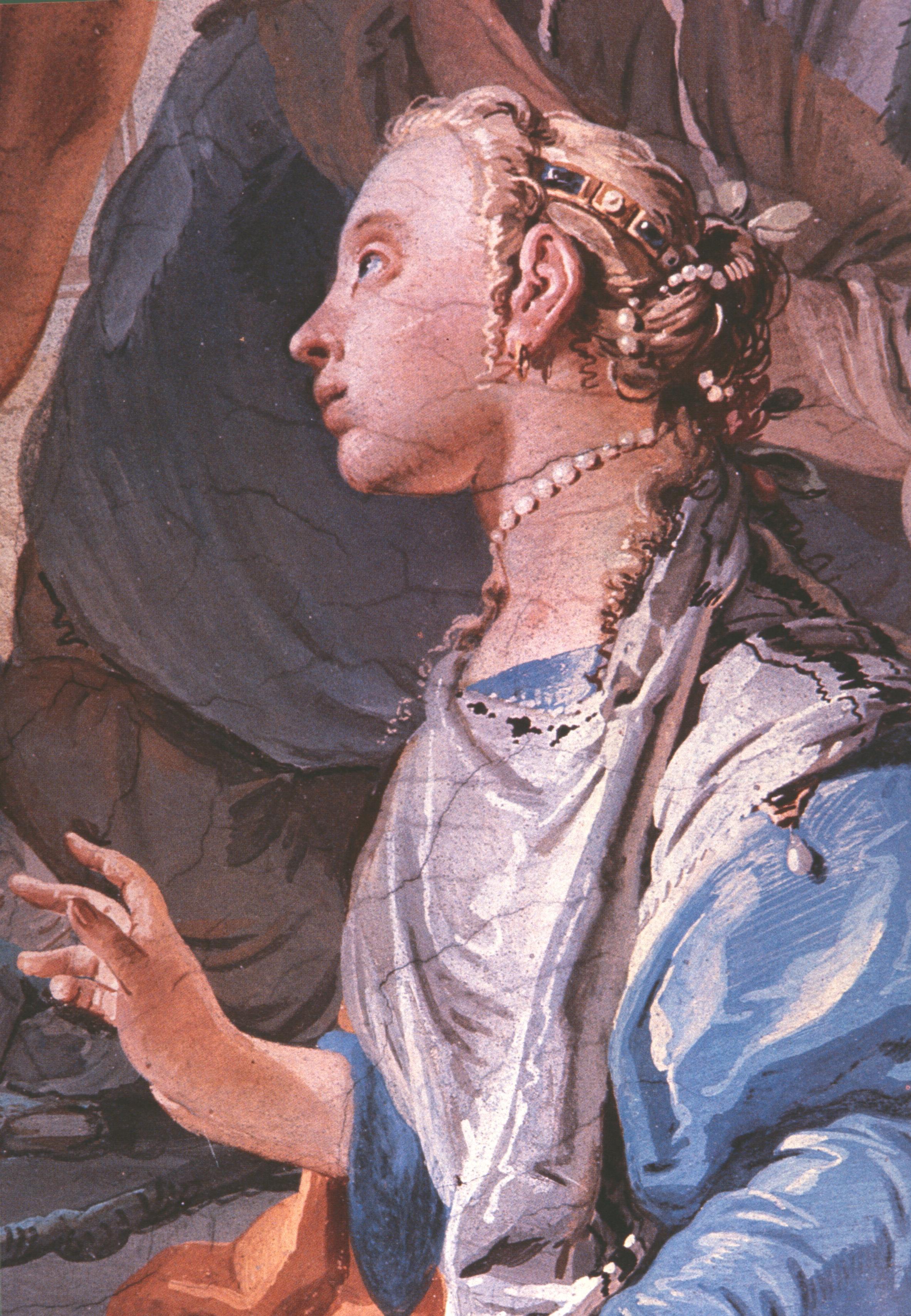 Figure 50: (V6_48) Detail from Tiepolo, Rachel Hiding the Idols from Her Father Laban