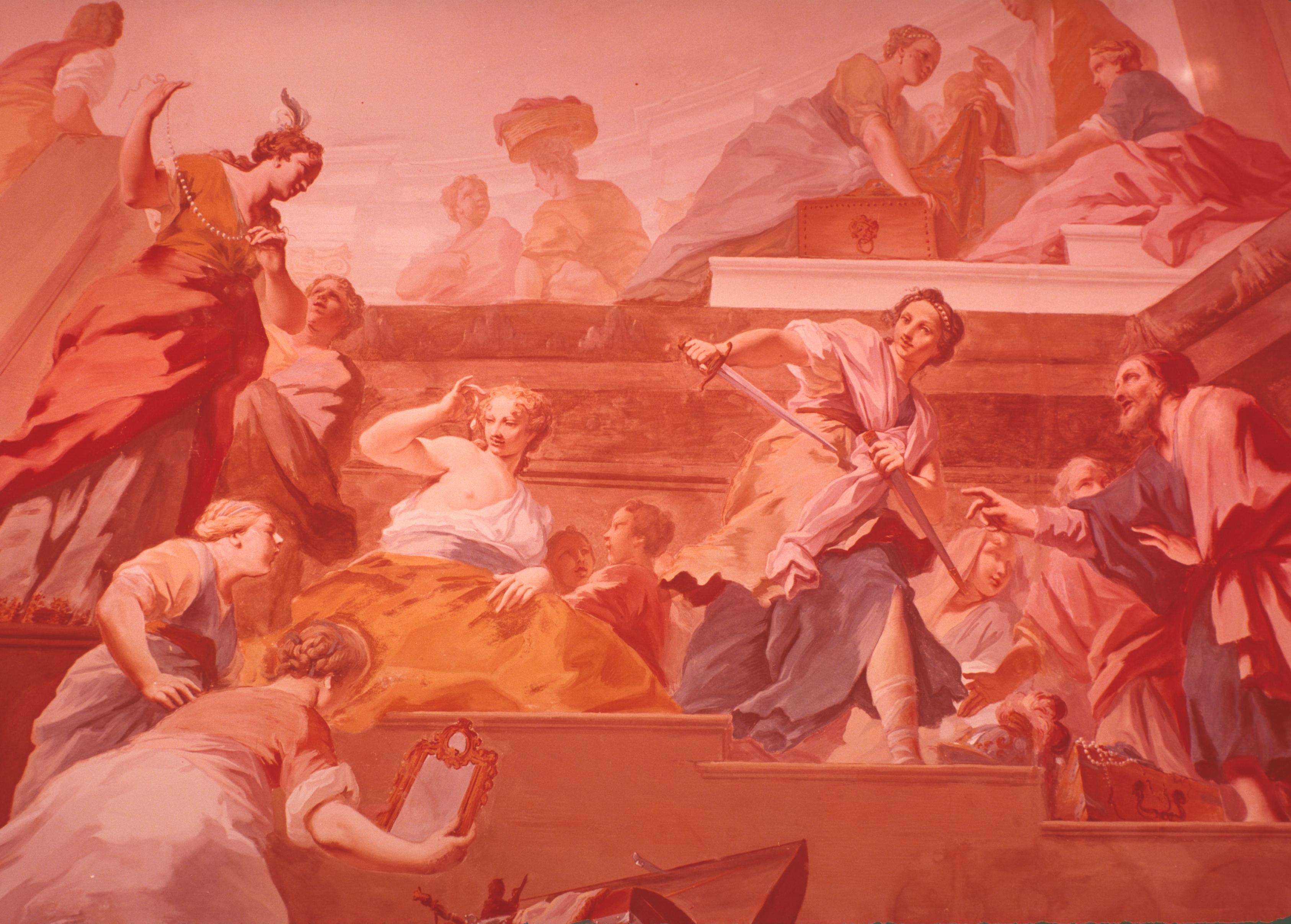 Figure 8: (V6_8) Detail from Jacopo Amigoni, Achilles among the Daughters of Lycomedes, Schleissheim Castle