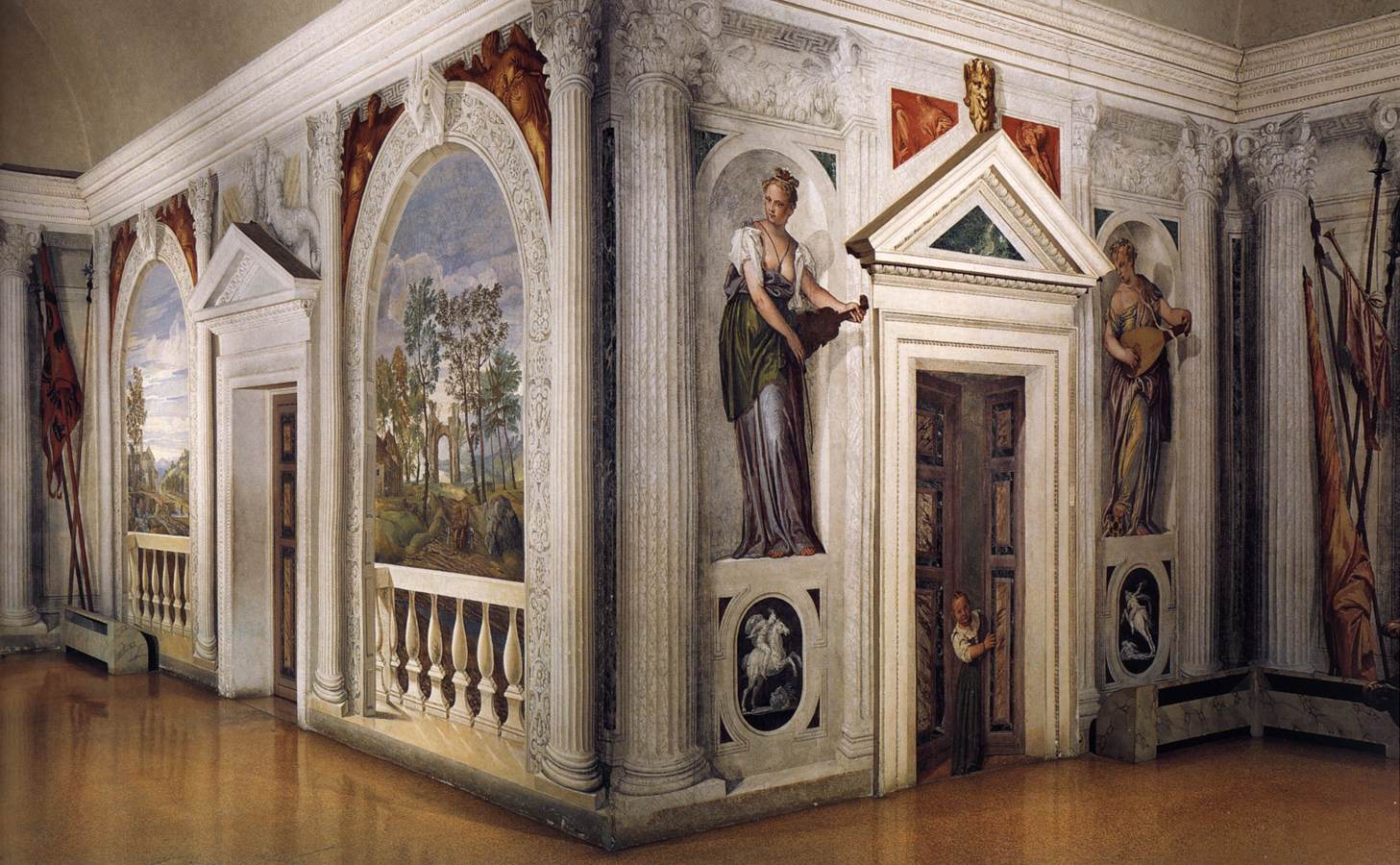 Figure 47: View into the Cruciform Sala a Crociera